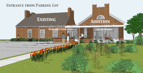 Artist rendition new south entrance.